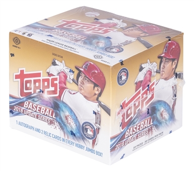 2018 Topps Update Jumbo Hobby Unopened Box - Featuring Possible Ohtani, Soto and Acuna Jr. Rookie Cards!